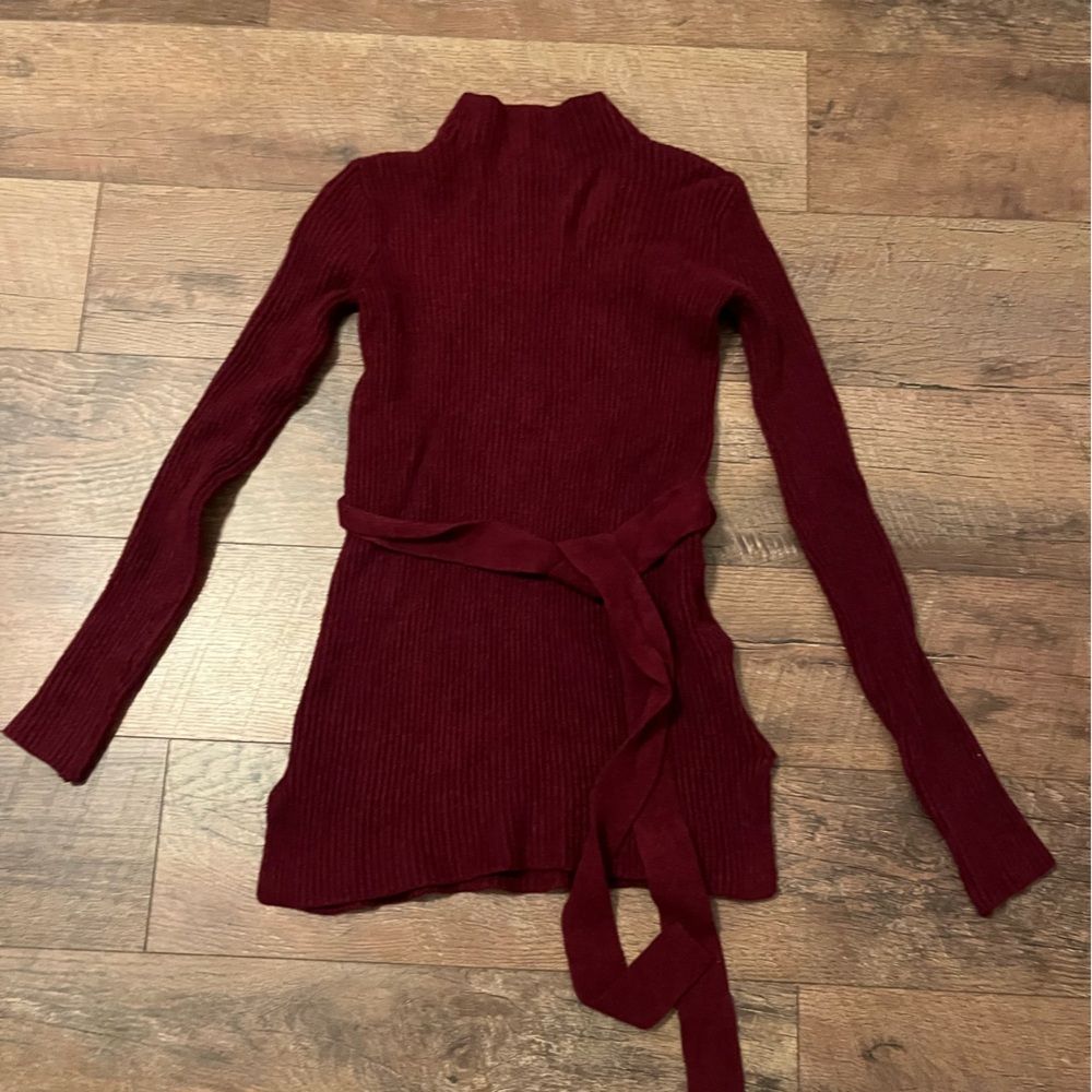 Magaschoni Deep Red Knit Top